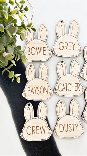 Image of Easter Basket “Bunny” Tags