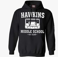 Image 2 of Stranger Things Hawkins Middle School AV Club Hoodie Sweater  