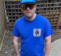 Image 1 of Royal Blue Teddy Bear Pocket Tee Shirt