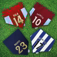 Image 4 of Personalised Football Shirt bandanas