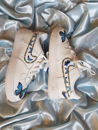 Image 4 of BUTTERFLY NIKE AIRFORCE BLUE SWAROVSKI