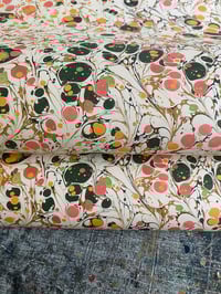 Image 2 of PRINTED Marbled Paper - 'Ditzy Botanical'
