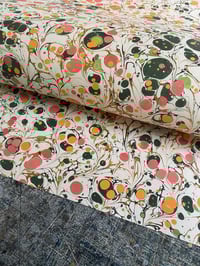 Image 3 of PRINTED Marbled Paper - 'Ditzy Botanical'
