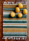 Hand Woven Placemat - Toffee & Sage 