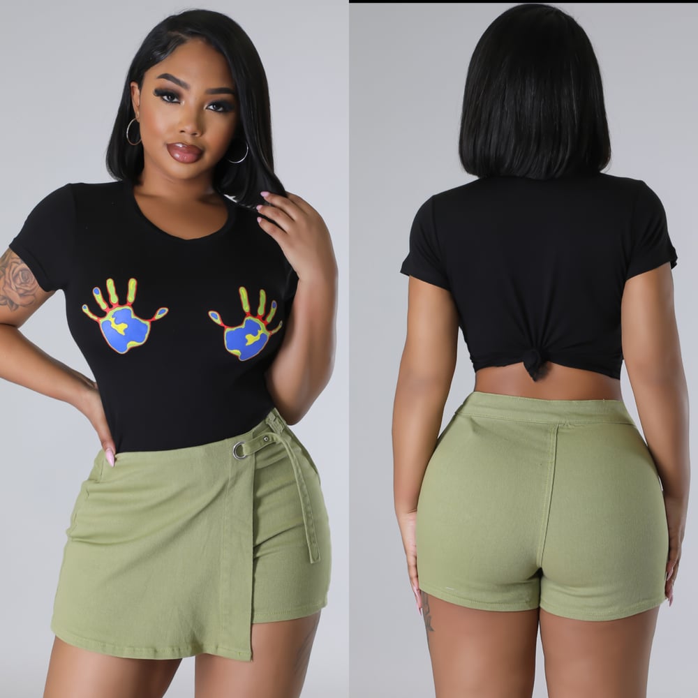 Image of MEKA SKORT-olive