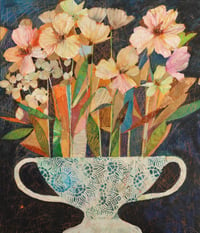 Image 1 of Fading Flowers in Fulham Pottery Vase
