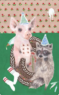 "pig raccoon birthday"