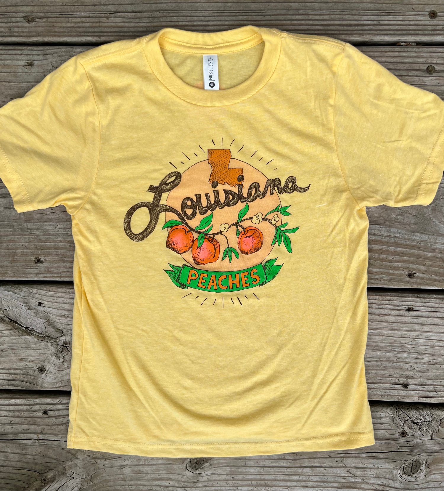 Image of Youth Louisiana Peaches on Yellow 