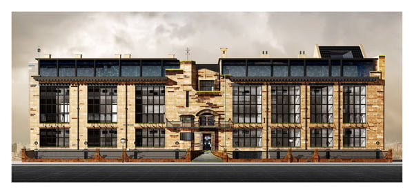Image of The Glasgow School of Art print - Closed Version 