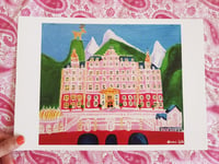 Image 3 of Wes Anderson Tribute Digital Prints: Moonrise Kingdom, Grand Budapest, Dajeerling Ltd, Steve Zissou