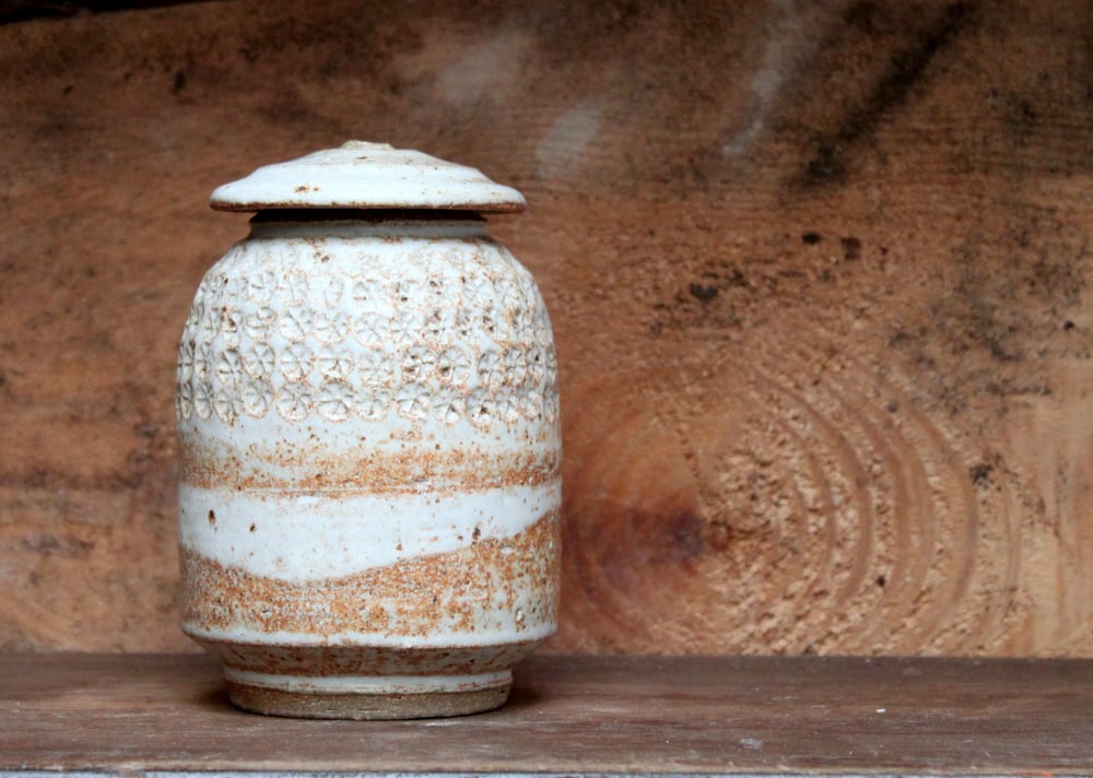 Image of Stamped Lidded Caddy