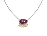 Image 1 of Ruby tassel necklace
