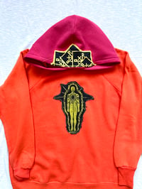 Image of right here inside cut and sew hoodie 