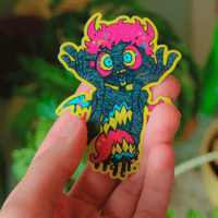 Image 2 of CMYK Demon Sticker