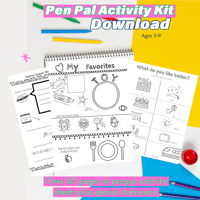 Pen Pal Activity Kit (ages 5-9)