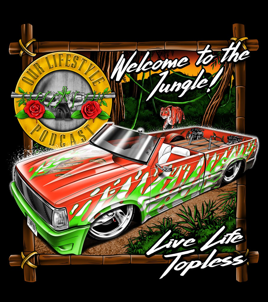 Image of Welcome To The Jungle / Live Life Topless - Sticker Pack