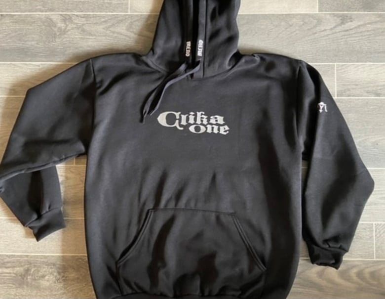 Image of Clika One - black-silver-white -heavyweight  sweater