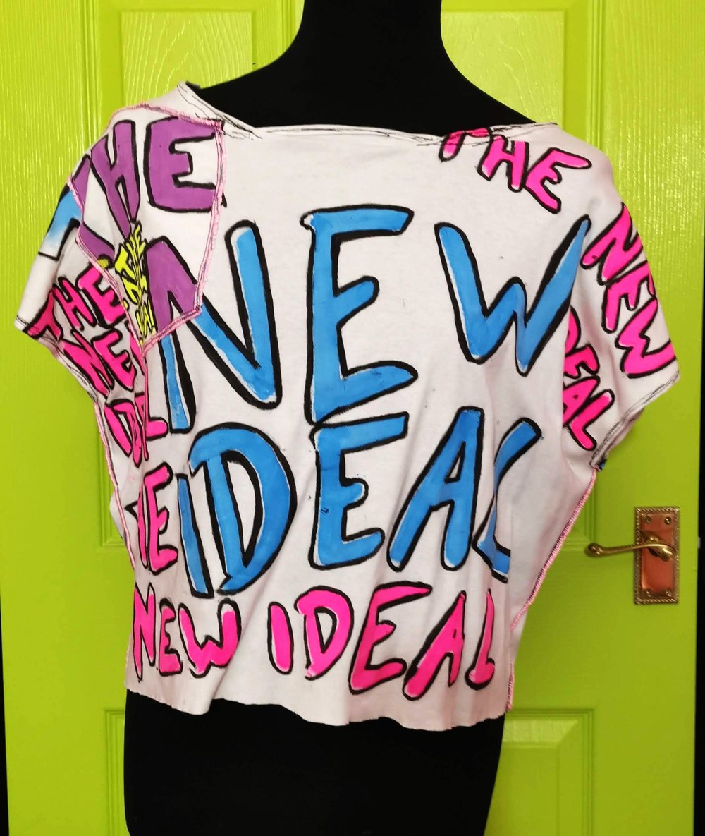 THE NEW IDEAL BLUE AND PINK TOP