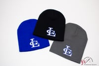 Image 2 of La Grande LG Logo Beanie| 8.5inch uncuffed Beanie| Royal Blue|Black|Charcoal Grey