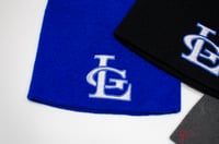 Image 3 of La Grande LG Logo Beanie| 8.5inch uncuffed Beanie| Royal Blue|Black|Charcoal Grey