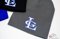 Image 5 of La Grande LG Logo Beanie| 8.5inch uncuffed Beanie| Royal Blue|Black|Charcoal Grey