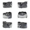 Mega Taphophile ring in sterling silver or 10k gold