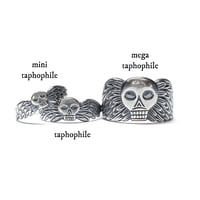 Image 4 of Mega Taphophile ring in sterling silver or 10k gold