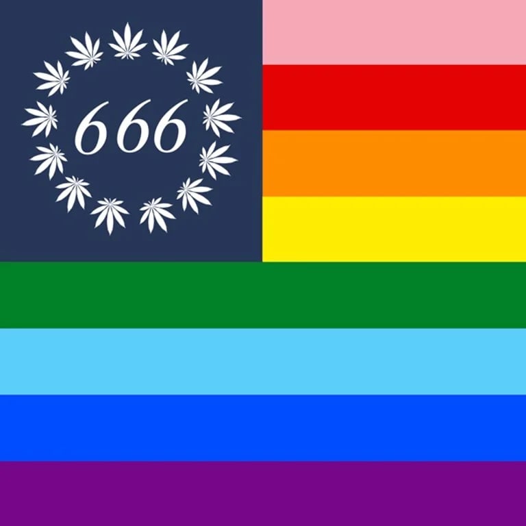 Image of **PRE-ORDER** PRIDE WEED 666 FLAGS