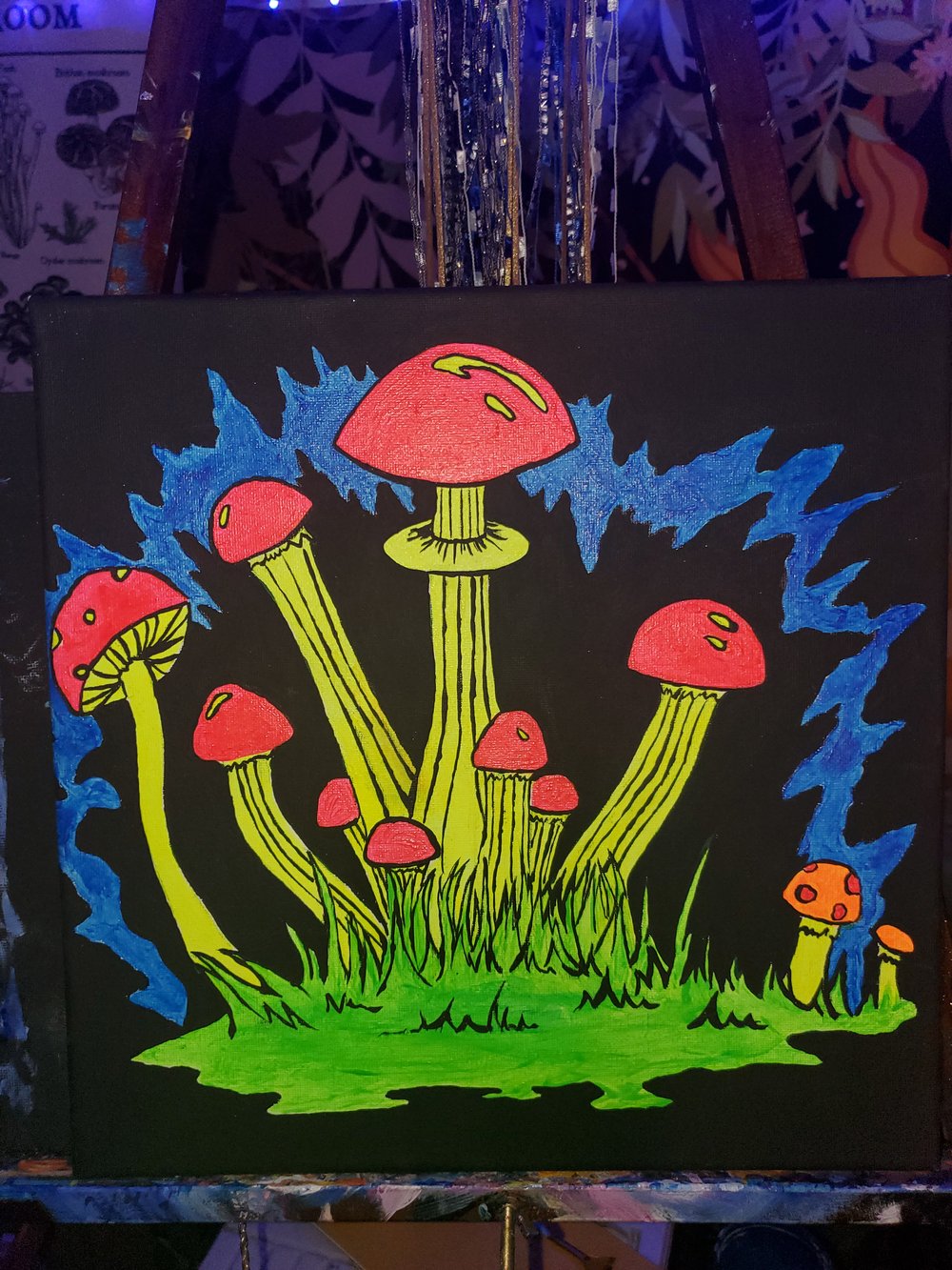 Image of Glowing Mushrooms 