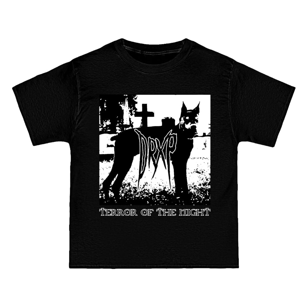 Image of TERROR OF THE NIGHT TEE BLACK