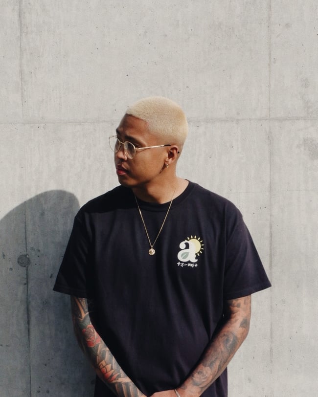 Leaf Sun T-Shirt Black