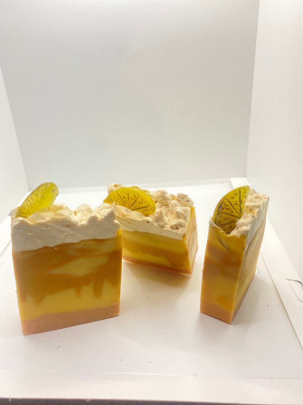 Image of Lemon meringue pie soap 