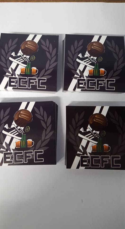 Pack of 25 7x7cm Edinburgh City/Elgin City Football/Ultras Stickers.