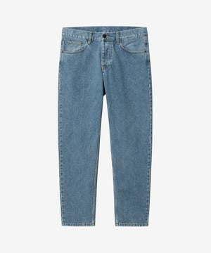 Image of CARHARTT WIP_NEWEL PANT (STONE BLEACHED) :::BLUE:::