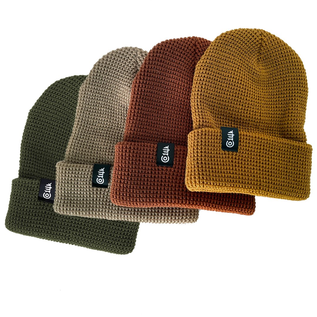 CO14k — Waffle Knit Beanies