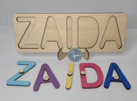 Image 2 of Name Puzzles with Pegs 