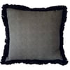 Vintage tiny dots cushion cover with fringe