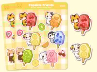 Image 3 of Popsicle Friends Sticker Sheet #MFS015