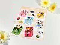 Image 2 of Pocki Friends Sticker Sheet #MFS016