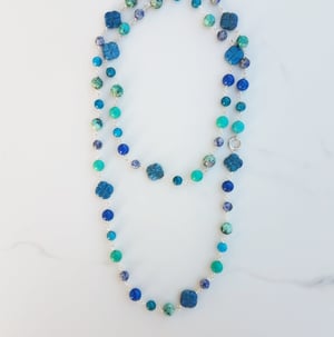 Lapis & Turquoise Mix Eden Necklace