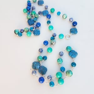 Lapis & Turquoise Mix Eden Necklace
