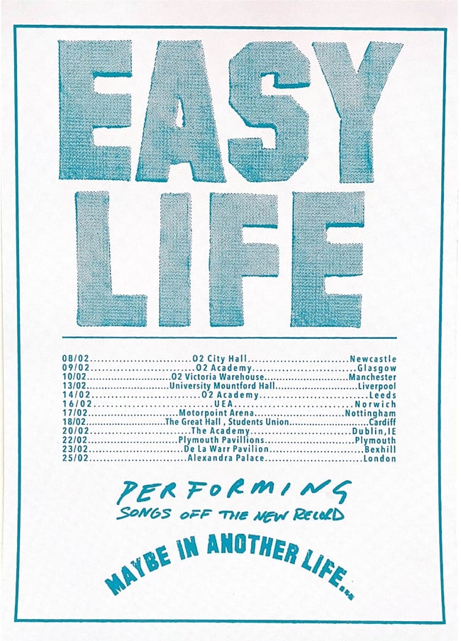 EASY LIFE TOUR POSTER easylifeco