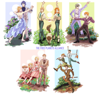 Image 2 of [IN-STOCK] Legend of the Galactic Heroes Dancing Prints