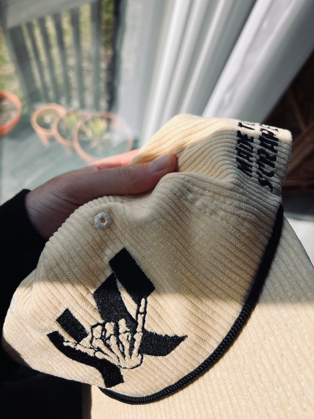 Corduroy unstructured strapback