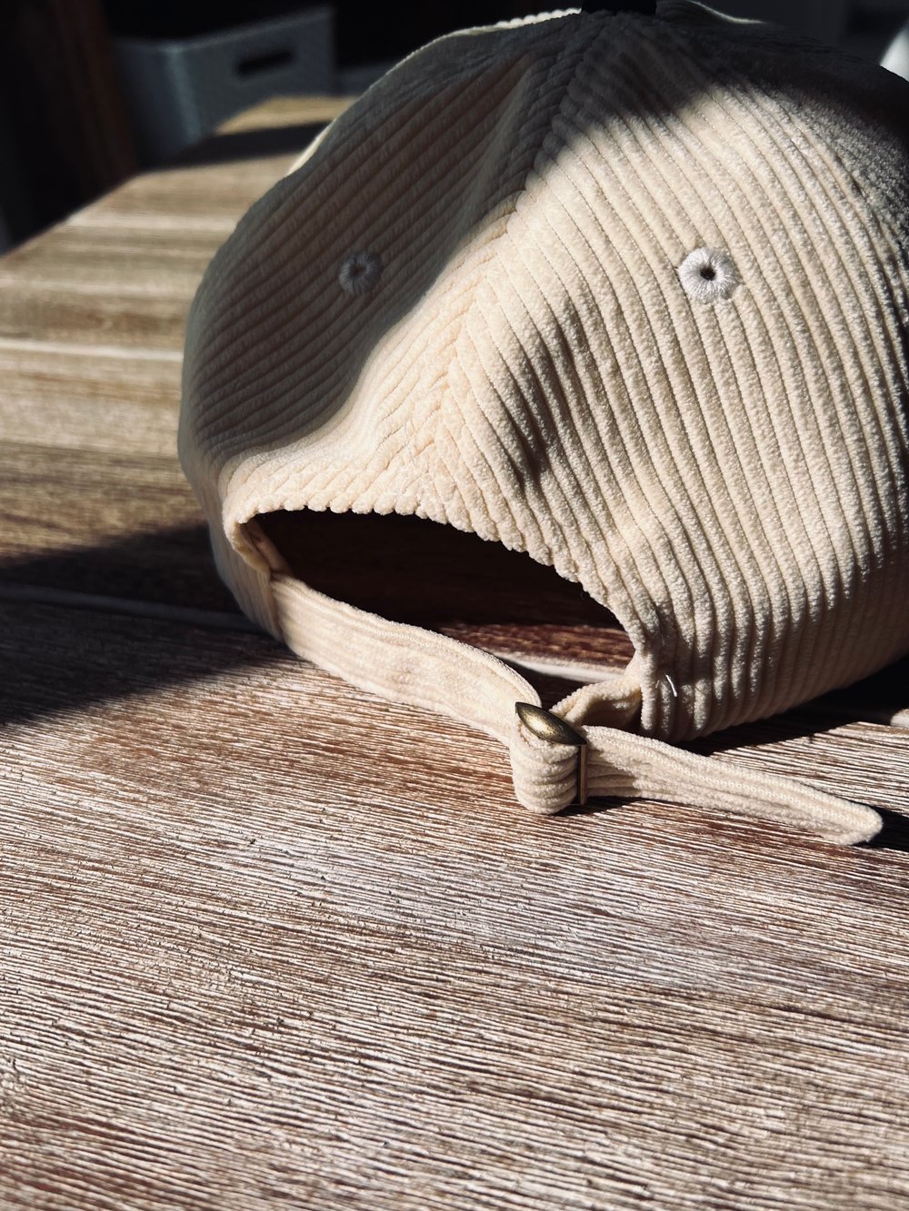 Corduroy unstructured strapback