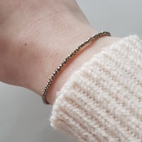 Image 4 of Dainty gold Pyrite Bracelet