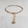 Dainty gold Pyrite Bracelet