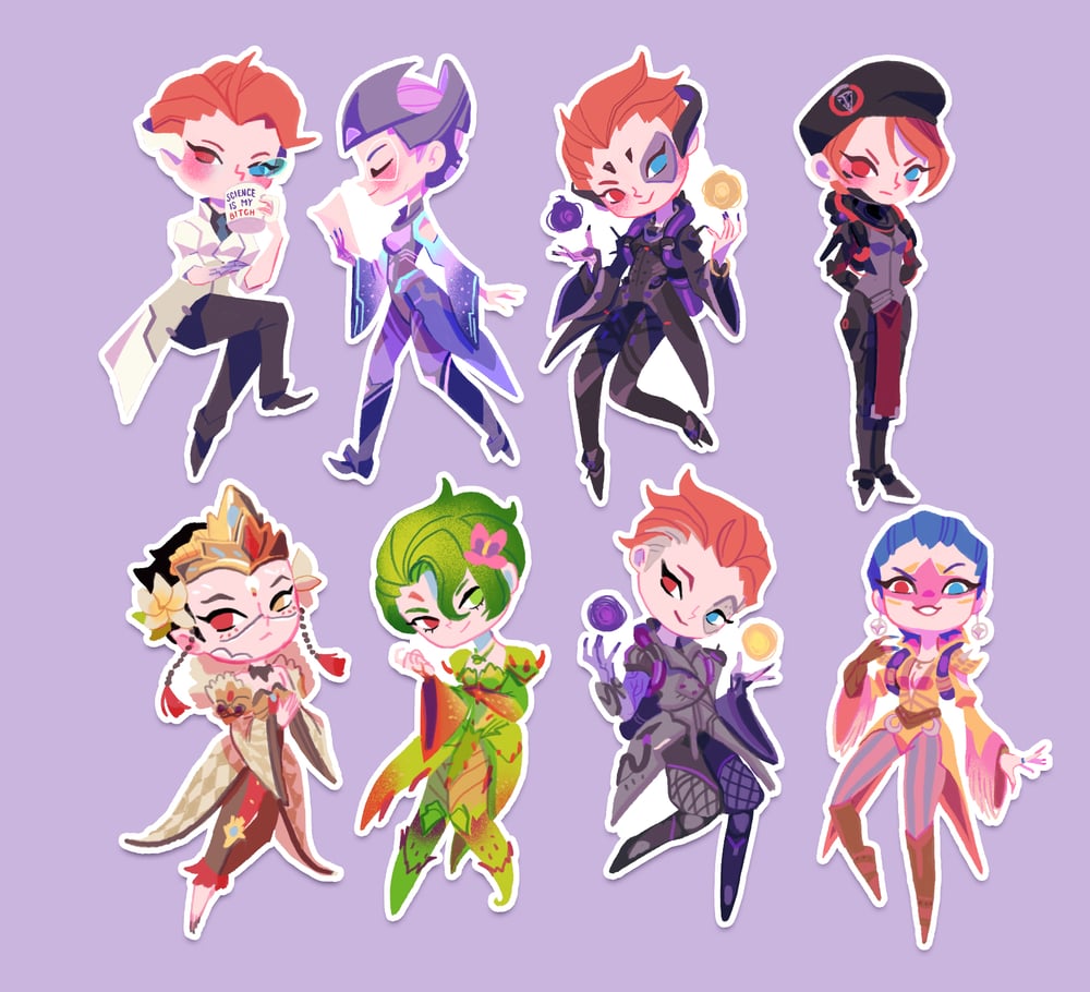 Image of Moira waterproof-Sticker Pack