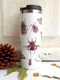 Image 4 of Travel Mug Stainless steel Thermos with Insect Illustrations