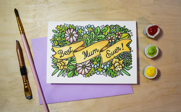 Image of Mothers Day Card: Best Mum Ever